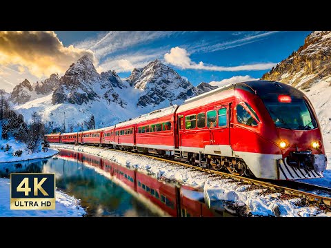 Bernina Express Train  4K Tirano to St. Moritz Switzerland Full Tour