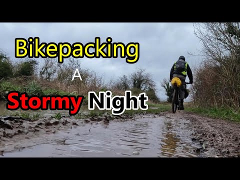 Bikepacking, A Stormy Night Out on the English Downs Tent Camping In my Storm proof Helm1 Tent :)