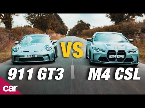 BMW M4 CSL vs Porsche 911 GT3 Touring (4K)
