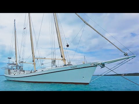 BOAT TOUR - 63 foot 3-Masted Sharpie Schooner - Ep 74 Sailing Luckyfish