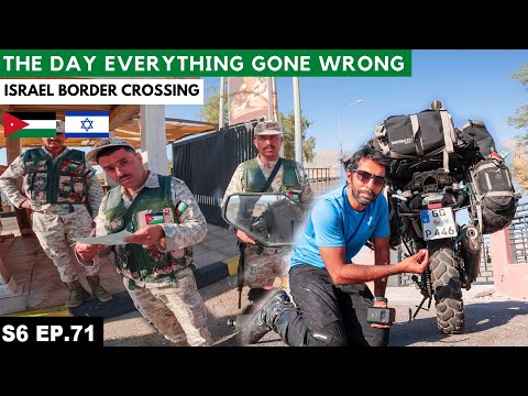 BORDER CROSSING FROM ISRAEL DIDN'T GO AS PLANNED S06 EP.71 | MIDDLE EAST MOTORCYCLE TOUR