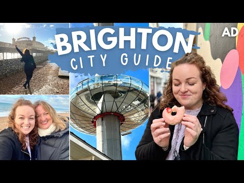 BRIGHTON TRAVEL VLOG  exploring the lanes, brighton pier, best food & i360 • city guide tour AD