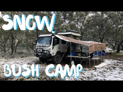 Bush Camp Victorian High Plains Sub Zero Temperatures Test out the Roof Top Tent Bundutop Bundutec