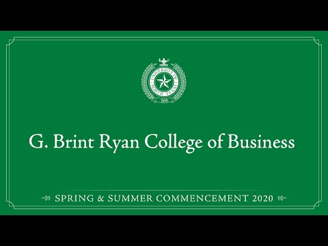 Business | UNT Commencement August 2020