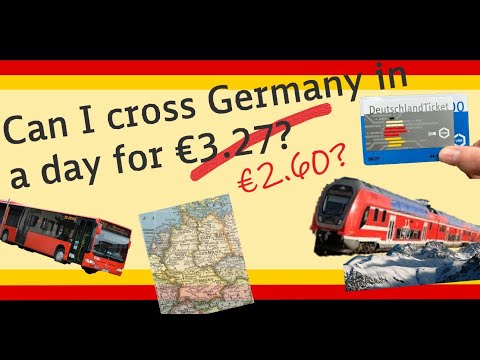 Can I cross Germany in a day for €3.27? #Germany24