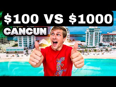 CANCUN - $100 HOTEL vs $1,000 LUXURY RESORT