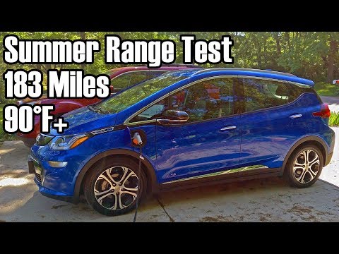 Chevy Bolt EV Summer Range Test