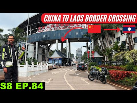 China to Laos Border: Smooth or Nightmare?   S8 EP 84 | Pakistan to Japan Motorcycle Tour