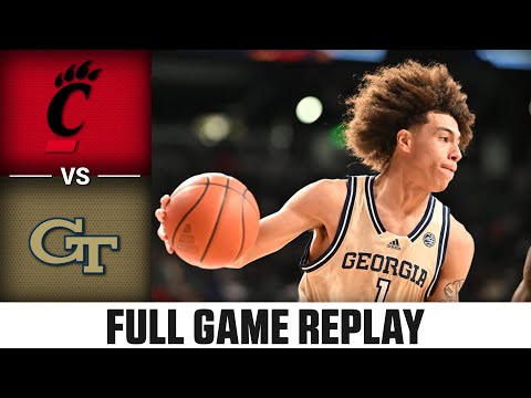 Cincinnati vs. Georgia Tech Full Game Replay | 2024-25 ACC Men's Basketball