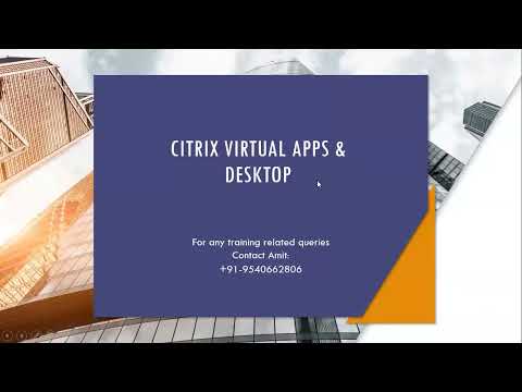 Citrix  Virtual  App Desktop  Administrator Training Tutorials for Beginners | JOYATRES