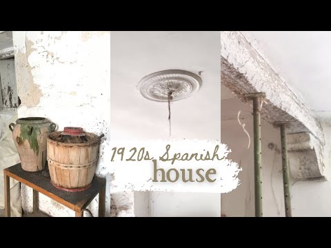 Cleaning the original 1920s pantry and touring the downstairs of this +100 year old home in Spain