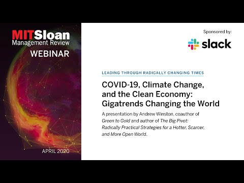 COVID-19, Climate, and the Clean Economy: Gigatrends Changing the World