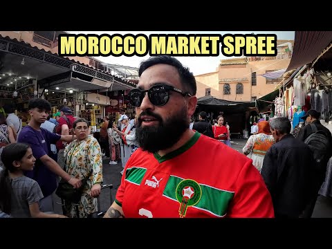 Crazy Market Spree in Marrakech, Morocco 