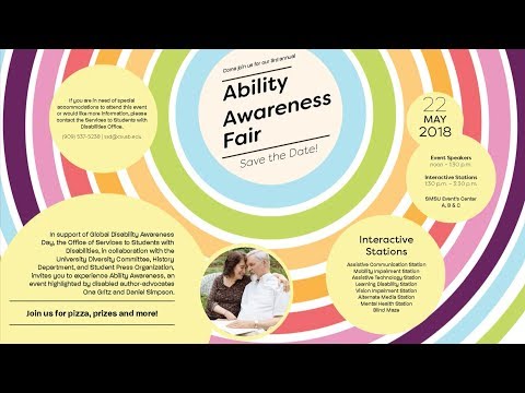 CSU San Bernardino Ability Awareness Day, 2018, with Poets, Ona Gritz and Daniel Simpson CSU San Bernardino Ability Awareness Day, 2018, with Poets, Ona Gritz and Daniel Simpson