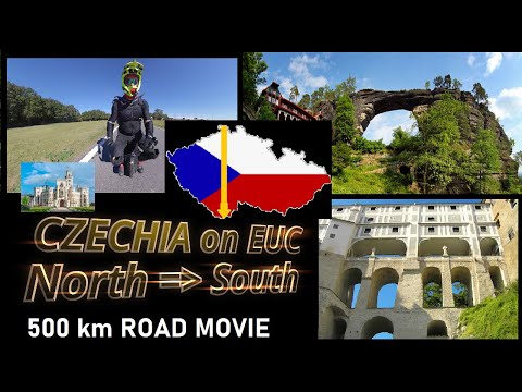 CZECHIA ON MONSTER EUC - NORTH TO SOUTH - 500KM ROAD MOVIE