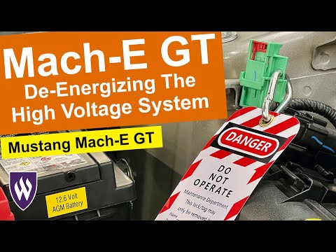 De-energizing the High Voltage System on a Mustang Mach-E GT