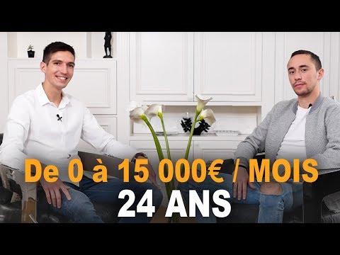 De 0 à 15 000 EUROS par MOIS à 24 ANS ! Business en Ligne - IMMOBILIER - Raphael CARTENI