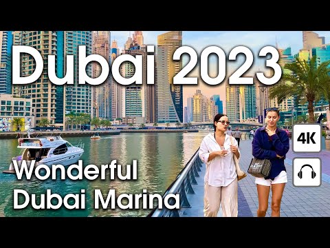 Dubai  Wonderful Dubai Marina [ 4K ] Walking Tour