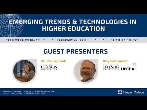 Emerging Trends & Technologies in Higher Education Webinar