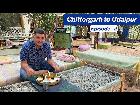 EP 2- Chittorgarh  to Udaipur | Rabri Malpua, Sanwaliya Seth temple, Daal Baati at Sharma Bhojnalaya