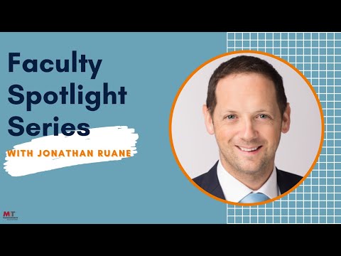 Faculty Spotlight Series: Jonathan Ruane