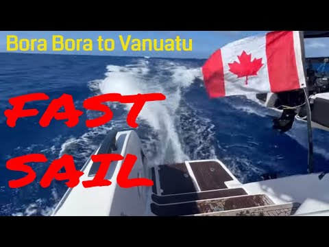 Fast sail from Bora Bora  to Vanuatu via Tonga. Ep. 130