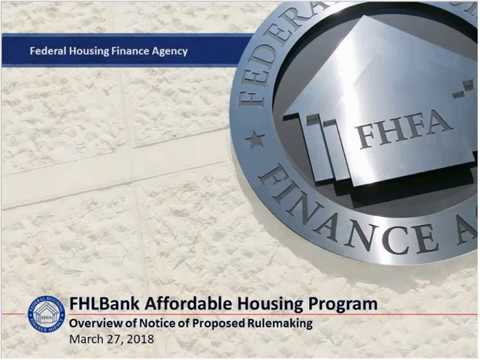 Federal Home Loan Banks' Affordable Housing Program Webinar