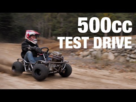 First Test Drive! 500cc Off-Road Go Kart