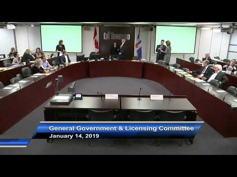 General Government and Licensing Committee - January 14, 2019