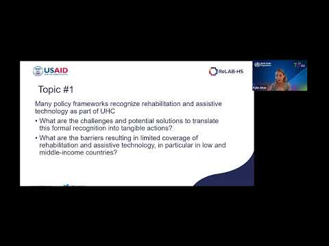 Global Webinar Rehabilitation and Assistive Technology in Universal Health Coverage