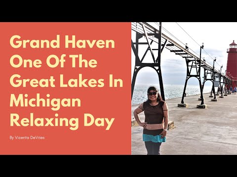 Grand Haven - One Of The Great Lakes In Michigan - Relaxing Day - May 31, 2021