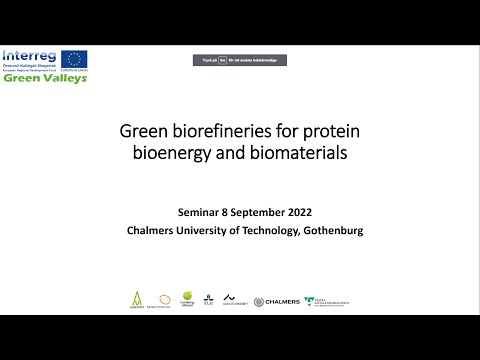 Green Biorefineries for protein – bioenergy and biomaterials