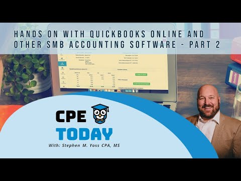 Hands On With QuickBooks Online and Other Small Business Accounting Software  | Earn CPE Credits!