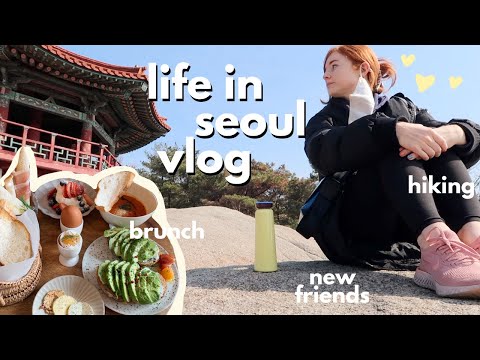 hiking achasan, brunch, cafes, and new friends | my life in seoul, korea VLOG