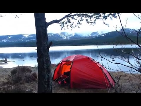 Hilleberg Soulo Wild Camping Scotland And Cooking Rain Scottish Highlands Loch Morlich