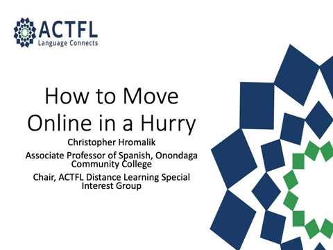 How to Move Online in a Hurry