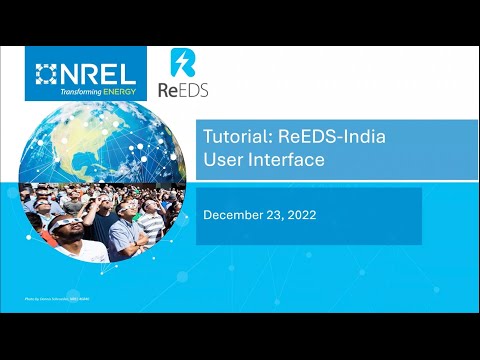 How to Use the ReEDS India Online Tool