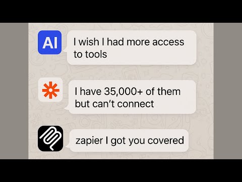 I Connected My AI Agent to 35,000 Actions… The Zapier MCP is INSANE!