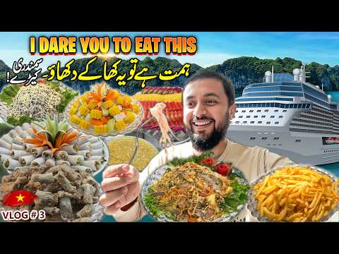 I DARE YOU TO EAT THIS ( Only My Nationals) HALONG BAY 5 STAR TOUR | TRAVEL WITH ADIL