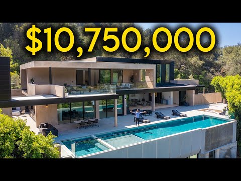 Inside a $10,750,000 Beverly Hills Modern Mansion With An Amazing Backyard!