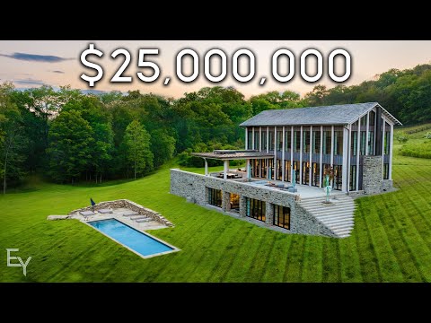 Inside a $25,000,000 New York Billionaires Ranch!