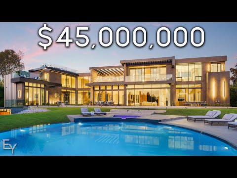 Inside a $45,000,000 Los Angeles Modern Mega Mansion with an Outdoor SPA