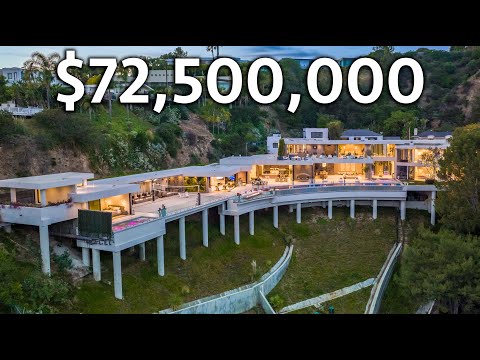 Inside a $72,500,000 Hollywood Hills MEGA Estate with Incredible Amenities!