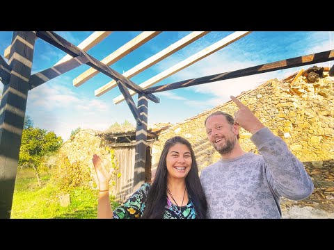 Installing the RAFTERS on Our Portuguese Tiny Home Project