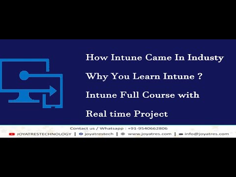 Intune Full Course | How Intune Come From in Market ? Intune Remote Jobs|Joyatres