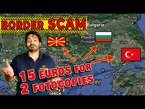 LAND BORDER SCAM  IN SOUTH EAST EUROPE -  Driving the world #Overland in a Toyota Landcruiser 4x4