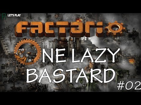 Let's Play Factorio Vanilla Lazy Bastard - Ep. 2 - Iron Plate Production!