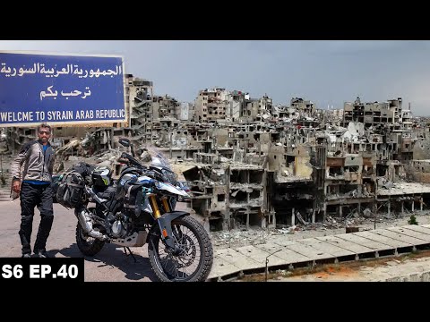Life Inside The Syria's Most Devastated Cities S06 EP.40 | MIDDLE EAST MOTORCYCLE Tour