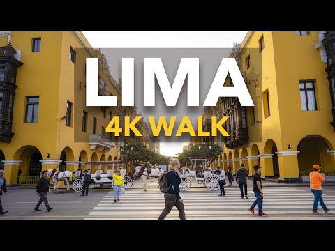 LIMA, PERU 4K - HISTORIC CENTER WALK - 2019 (SUBTITULOS)