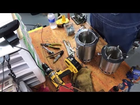 Live! How to build a wood gasifier  camp stove